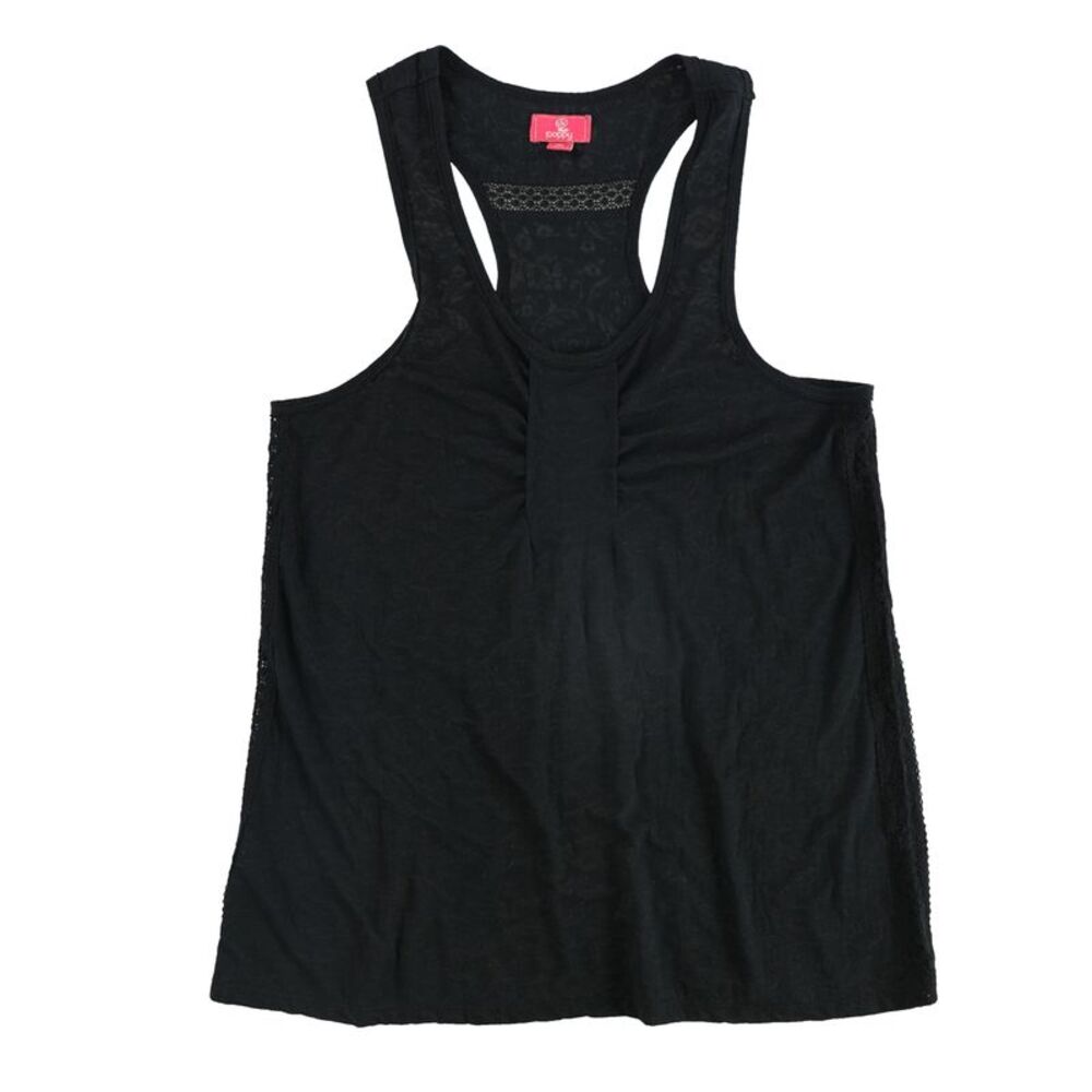 Poppy Womens Semi-Sheer Floral Racerback Tank Top, NWT